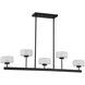 Falster LED 42 inch Matte Black Linear Chandelier Ceiling Light