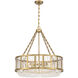Mancini 6 Light 26 inch Warm Brass Pendant Ceiling Light
