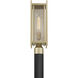 Jacobs 1 Light 18.5 inch Serene Brass Outdoor Post Lantern