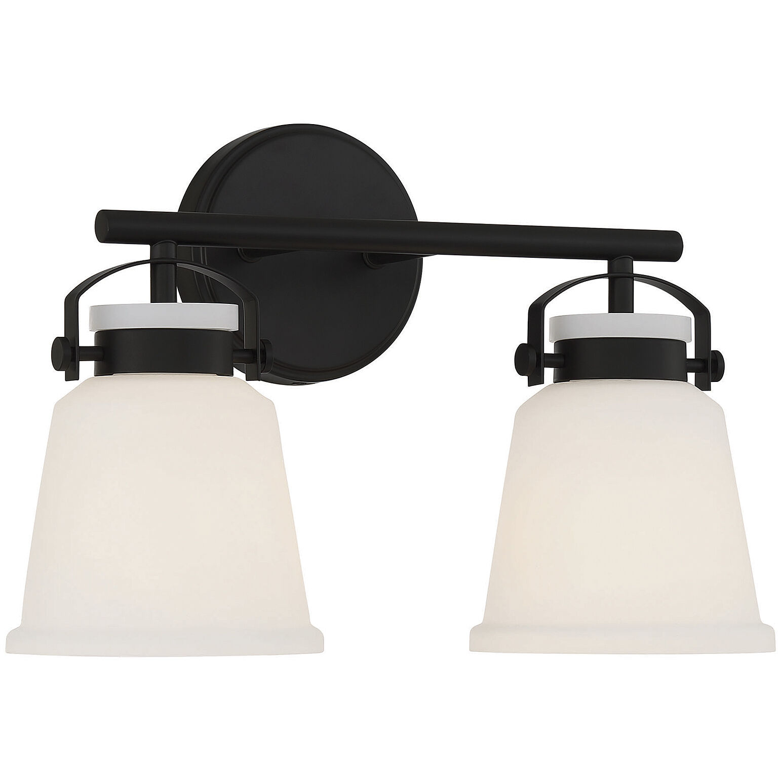 Kaden 2 Light 16 inch Black Bathroom Vanity Light Wall Light, Essentials