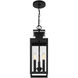 Ascott 3 Light 6.5 inch Black Outdoor Hanging Lantern