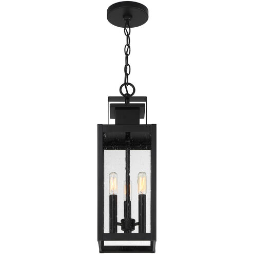 Ascott 3 Light 6.5 inch Black Outdoor Hanging Lantern