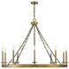 Seville 10 Light 45 inch Warm Brass Chandelier Ceiling Light, Essentials