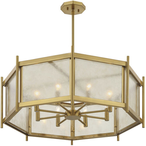 Jacobs 8 Light 32 inch Warm Brass Chandelier Ceiling Light