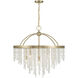 Jeanette 8 Light 30 inch Noble Brass Chandelier Ceiling Light