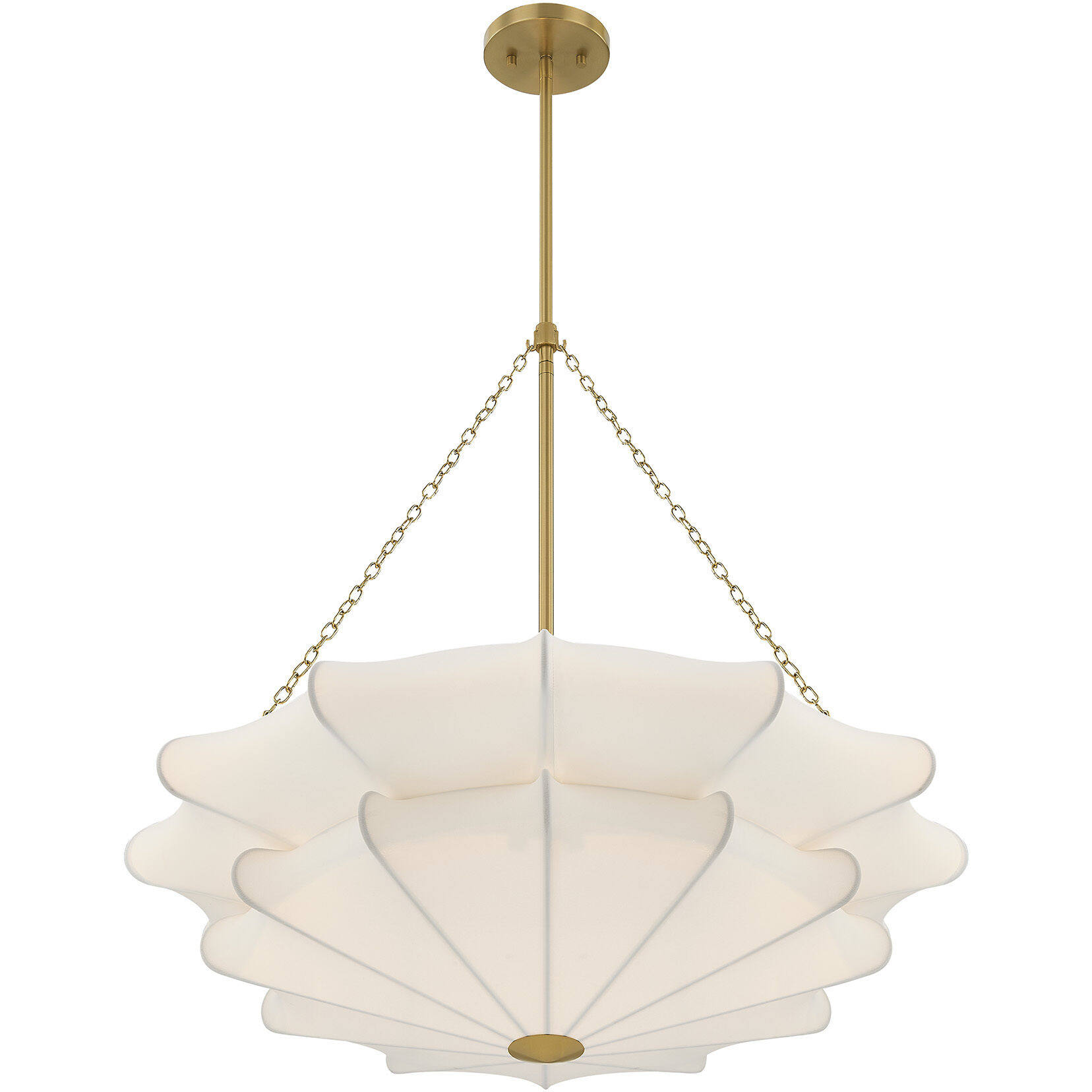 Coppell 3 Light 28 inch Warm Brass Pendant Ceiling Light