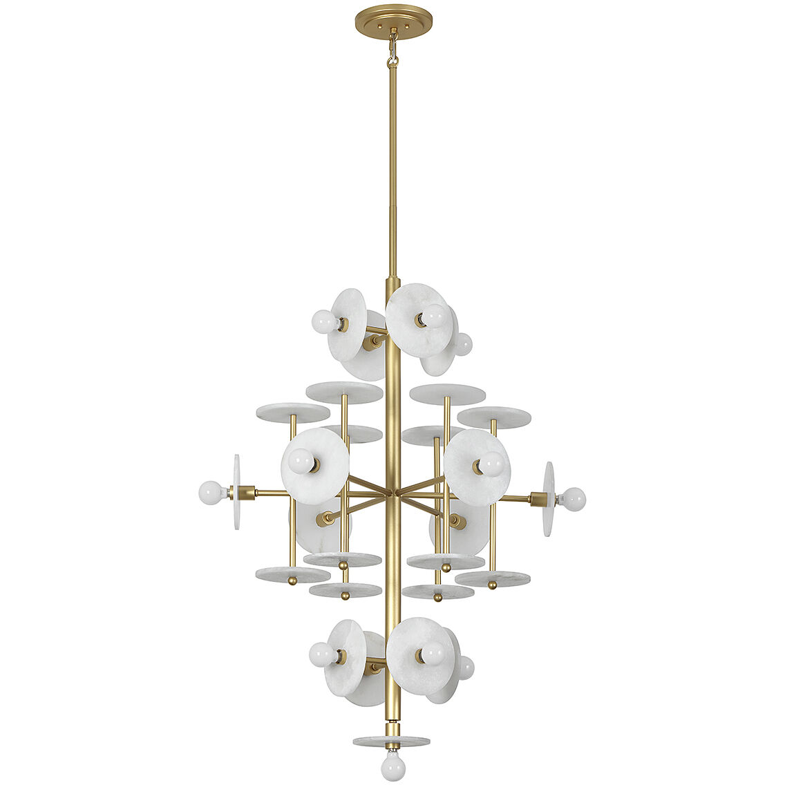 Amani 15 Light 30 inch Royal Gold Chandelier Ceiling Light