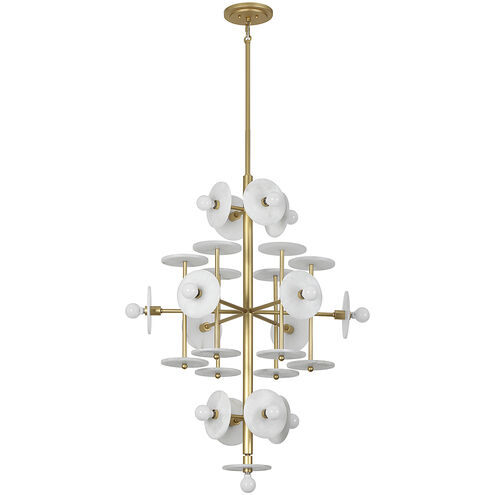 Amani 15 Light 30 inch Royal Gold Chandelier Ceiling Light