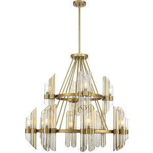 Biltmore 12 Light 38 inch Warm Brass Chandelier Ceiling Light
