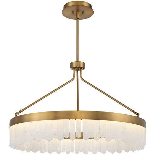 Landon LED 34 inch Warm Brass Pendant Ceiling Light