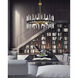 Santiago 8 Light 30 inch Black with Warm Brass Accents Pendant Ceiling Light