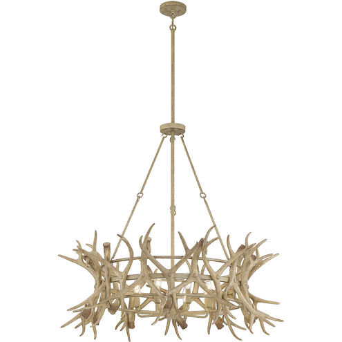 Daniels 8 Light 40 inch Natural Antler Chandelier Ceiling Light