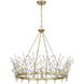 Orianna 8 Light 32 inch Noble Brass Chandelier Ceiling Light