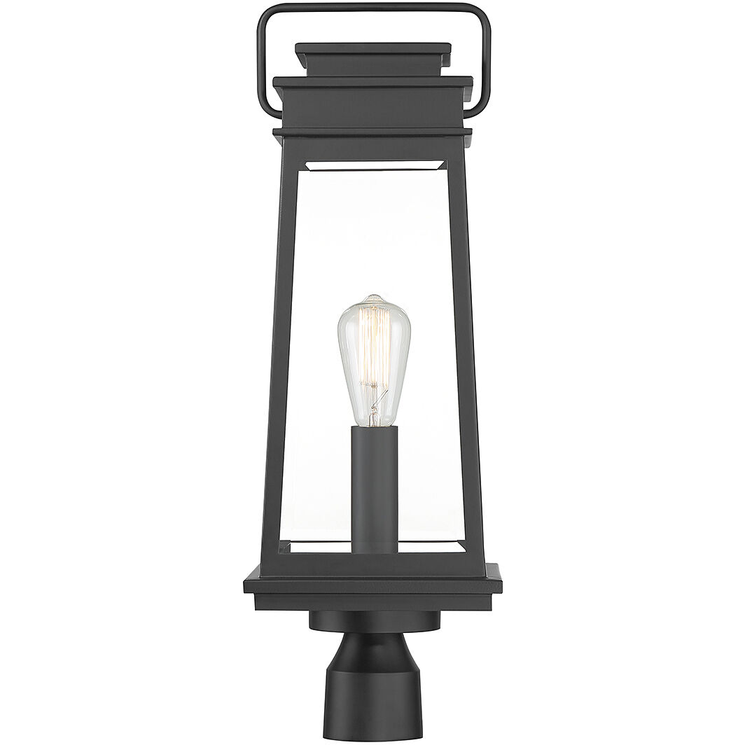 Boone 1 Light 24.25 inch Black Outdoor Post Lantern