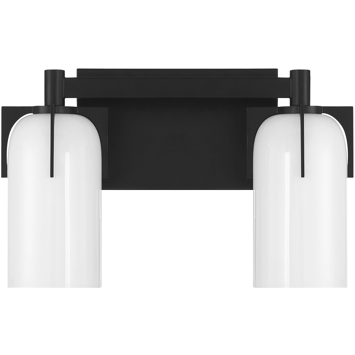 Caldwell 2 Light 14.75 inch Black Bathroom Vanity Light Wall Light