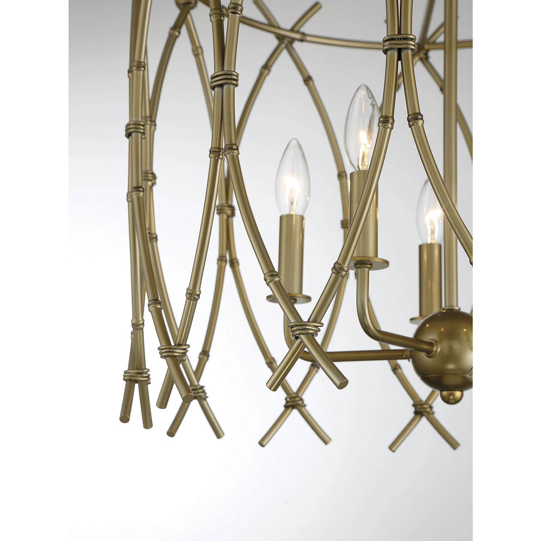 Cornwall 5 Light 22 inch New Burnished Brass Pendant Ceiling Light