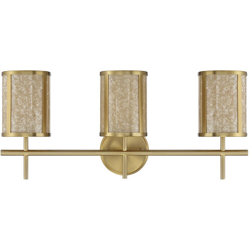 Camden 3 Light 24 inch Warm Brass Bath Wall Light
