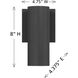 Kelley LED 8 inch Matte Black Outdoor Wall Lantern