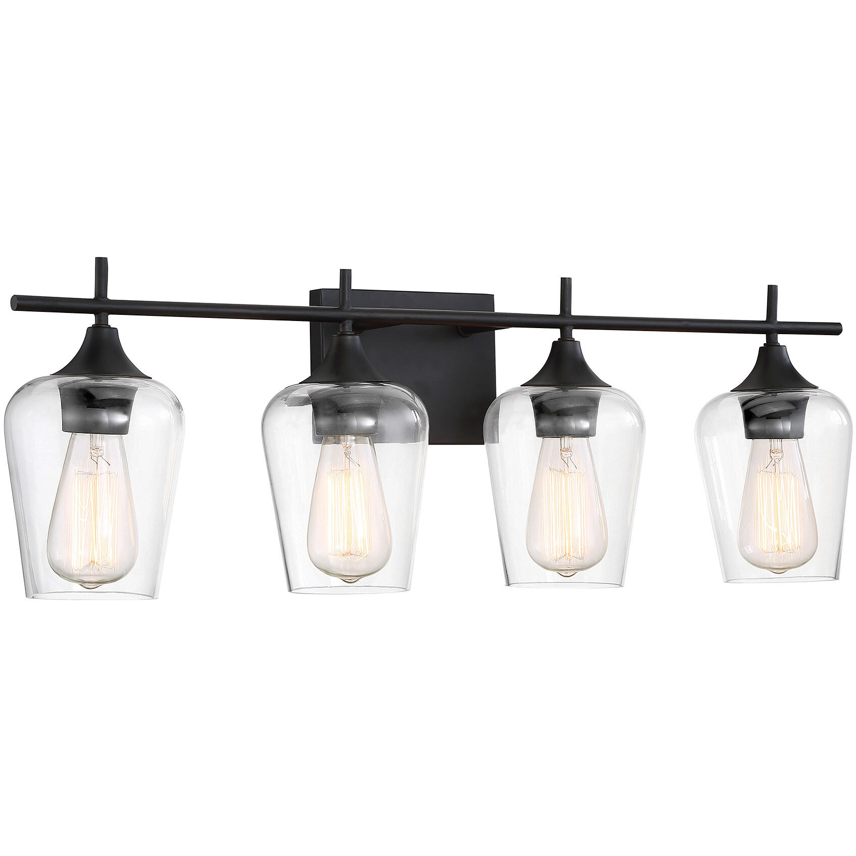 Octave 4 Light 28.75 inch English Bronze Bathroom Vanity Light Wall Light, Essentials