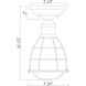 Scout 1 Light 5.75 inch English Bronze Semi-Flush Ceiling Light