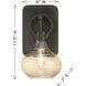 Sheriden 1 Light 6 inch Mediterranean Bronze Sconce Wall Light