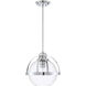 Pendleton 1 Light 14 inch Polished Chrome Pendant Ceiling Light, Essentials