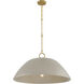 Alta 1 Light 30 inch Concrete and Brass Pendant Ceiling Light