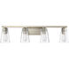 Brannon 4 Light 33.5 inch Noble Brass Vanity Light Wall Light