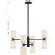 Baldwin 8 Light 30 inch Matte Black Chandelier Ceiling Light, Essentials