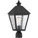 Harrison 1 Light 19 inch Matte Black Outdoor Post Lantern