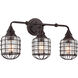 Connell 3 Light 23.25 inch English Bronze Bathroom Vanity Light Wall Light