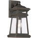 Taylor 1 Light 14 inch English Bronze with Gold Outdoor Wall Lantern
