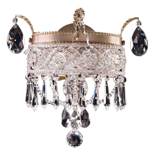 Savoy House Russian Regency 1 Light Crystal Sconce in Antique Silver 9-796061-141