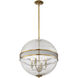 Stirling 4 Light 19.88 inch Warm Brass Pendant Ceiling Light