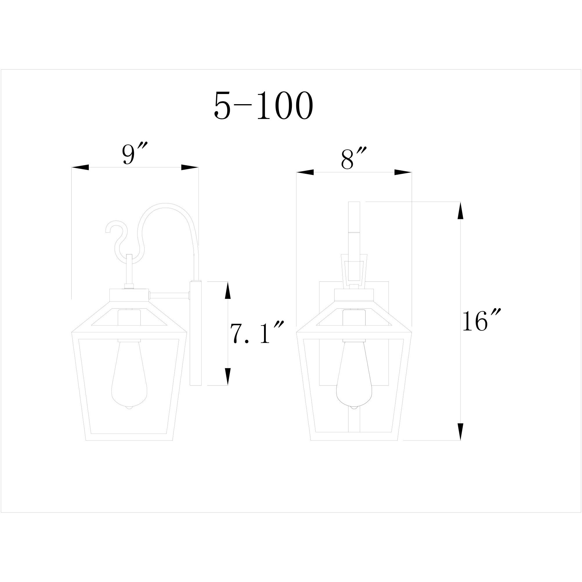 Woodstock Outdoor Wall Lantern