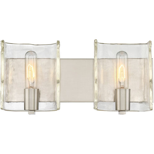 Handel 2 Light 16 inch Satin Nickel Bath Light Wall Light