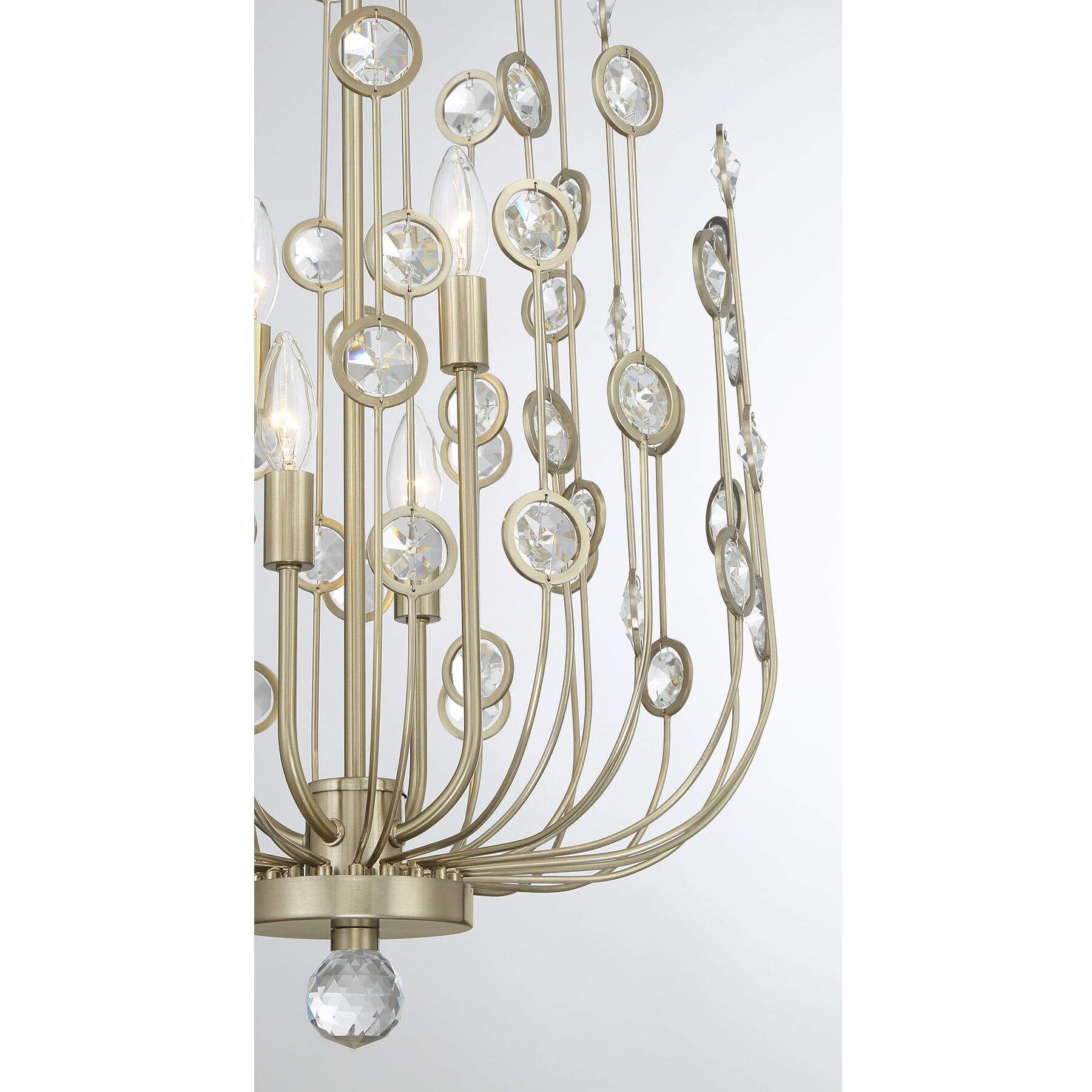 Irina 4 Light 18 inch Noble Brass Chandelier Ceiling Light