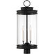 Englewood 3 Light 26 inch Black Outdoor Post Lantern