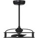 Vesta 14 inch Matte Black with Black Blades Fan D'Lier