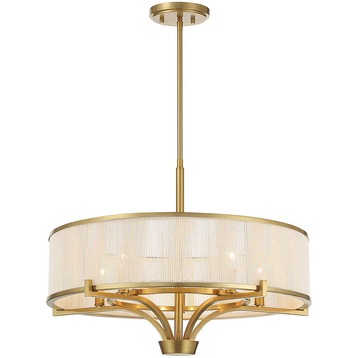Wynwood 5 Light 24 inch Warm Brass Chandelier Ceiling Light