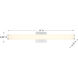 Colt LED 30 inch Chrome Vanity Light Wall Light