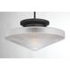 Norwich 1 Light 18 inch Matte Black Covertible SemiFlush Ceiling Light