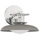 Gavin 1 Light 9 inch Gray with Polished Nickel Accents Wall Sconce Wall Light in Gray/Polished Nickel
