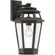 Holbrook 1 Light 15 inch Textured Bronze With Gold Highlights Outdoor Wall Lantern, Medium