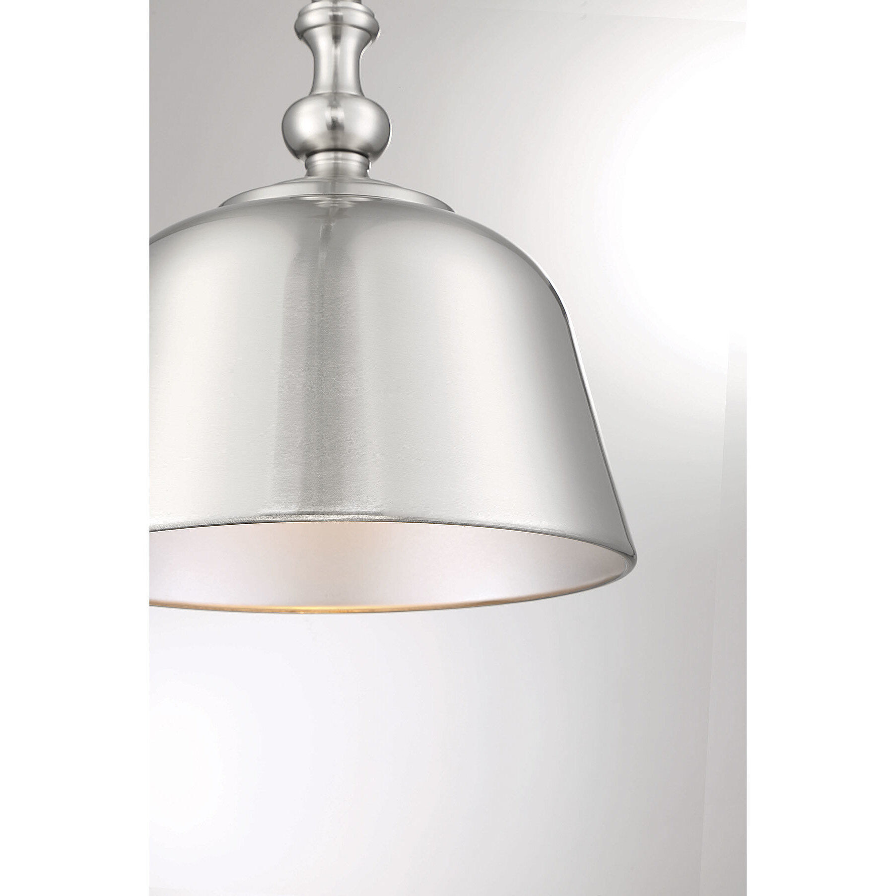 Berg 1 Light 12 inch Satin Nickel Pendant Ceiling Light, Essentials