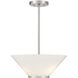 Blair 3 Light 15 inch Satin Nickel Convertible Semi-Flush or Pendant Ceiling Light