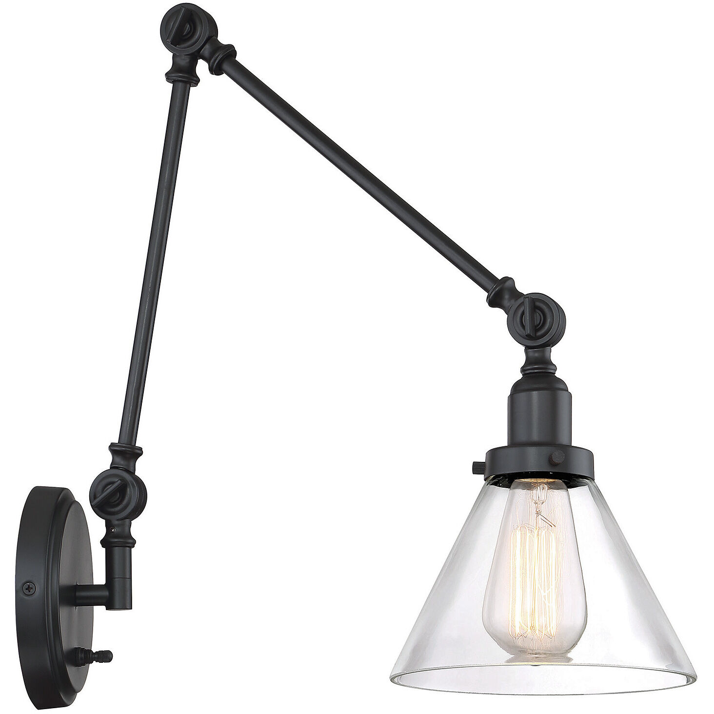 Drake 33.75 inch 60.00 watt English Bronze Adjustable Wall Sconce Wall Light, Essentials