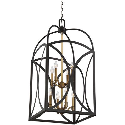 Talbot 8 Light 18 inch English Bronze and Warm Brass Pendant Ceiling Light, Large