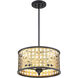 Pelham 3 Light 16 inch Castillo Semi-Flush Ceiling Light