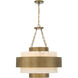 Davenport 6 Light 28 inch Antique Patina Pendant Ceiling Light